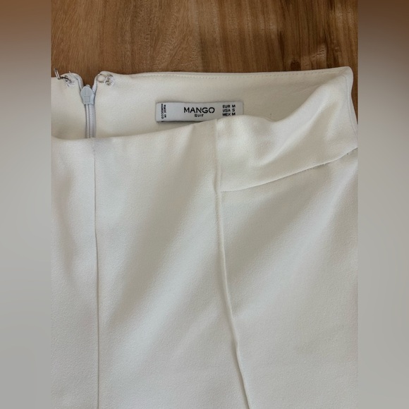 Mango Suit High Waist Palazzo Pants in White - Size S - Picture 3 of 3